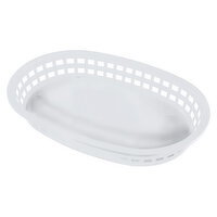 AM Oval Basket White - 1 Each